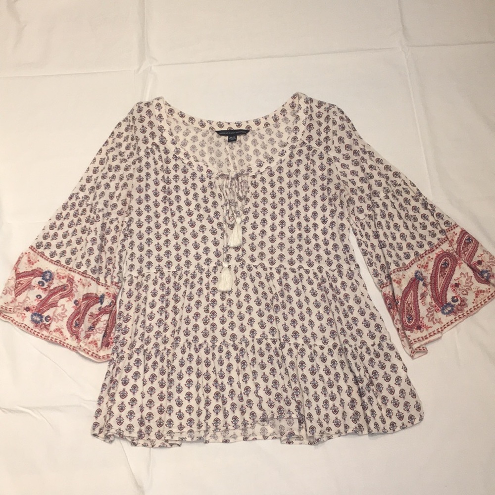 American Eagle Flare Sleeve Shirt